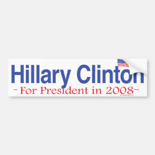 Hillary Clinton voor de Bumpersticker van Presiden