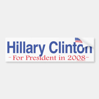 Hillary Clinton voor de Bumpersticker van Presiden