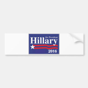 Hillary Clinton voor de Bumpersticker van Presiden