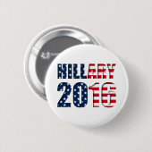 Hillary Clinton voor de Button van president 2016 (Voorkant /achterkant)