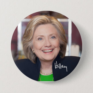 Hillary Clinton voor de Button van President Afbee