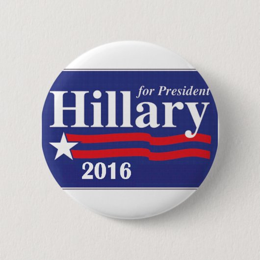 Hillary Clinton voor President 2016 Button Pin (Voorkant)