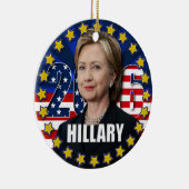 Hillary Clinton voor president 2016 Ornament (Rechts)