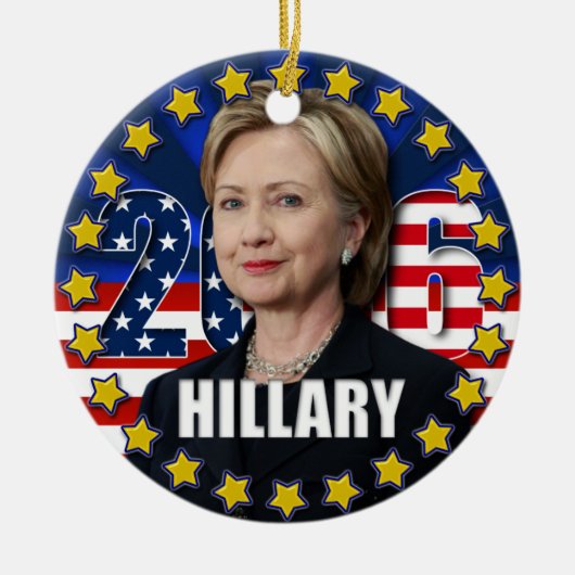 Hillary Clinton voor president 2016 Ornament (Voorkant)
