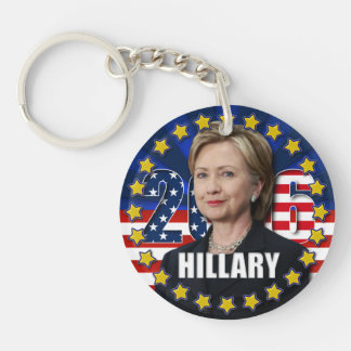 Hillary Clinton voor president AcrylSleutelhanger Sleutelhanger