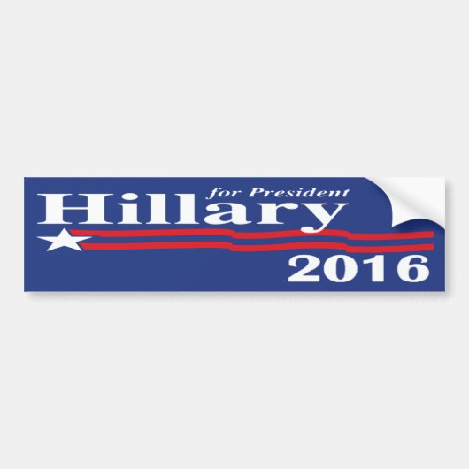 Hillary Clinton voor President-Bumpersticker 2016 Bumpersticker (Voorkant)