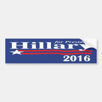 Hillary Clinton voor President-Bumpersticker 2016 Bumpersticker