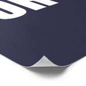 Hillary Clinton voor President Poster (Hoek)