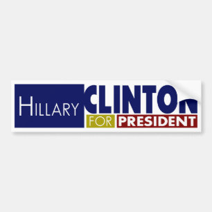 Hillary Clinton voor President V1 Bumpersticker