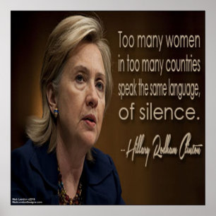 Hillary Clinton Vrouwen R Stil Poster