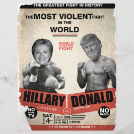 Hillary Clinton vs. Donald Trump 2016 Flyer