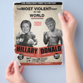 Hillary Clinton vs. Donald Trump 2016 Flyer (Hand)
