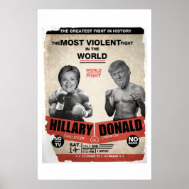 Hillary Clinton vs. Donald Trump 2016 Poster