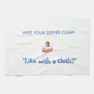 Hillary Cloth - Veeg uw server schoon! Theedoek