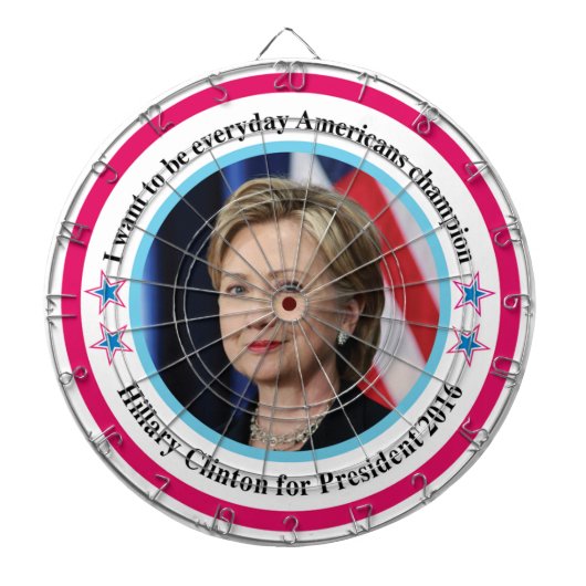 hillary dartbord (Voorkant)