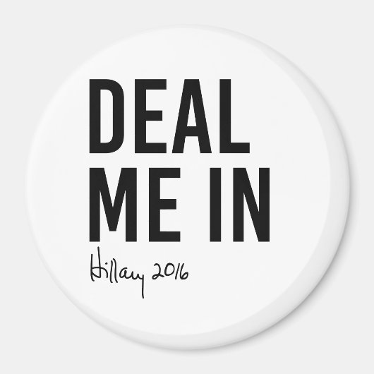 Hillary - Deal me in - Magneet (Voorkant)