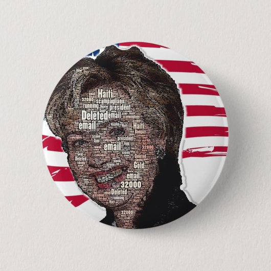 Hillary Email Scam Afbeelding Ronde Button 5,7 Cm (Voorkant)