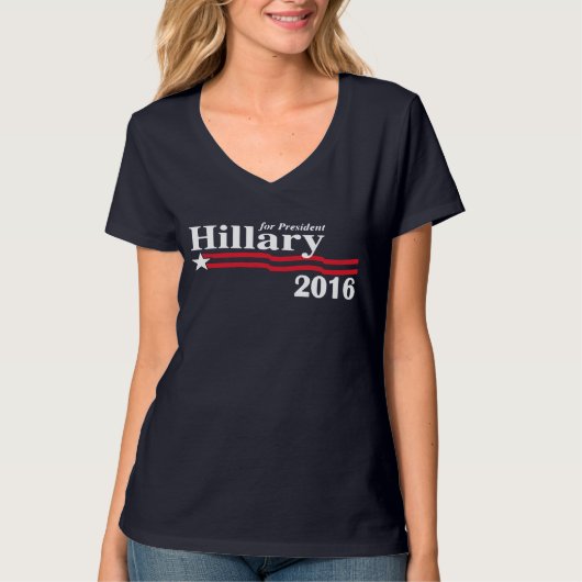 Hillary for President 2016 T-shirt (Voorkant)