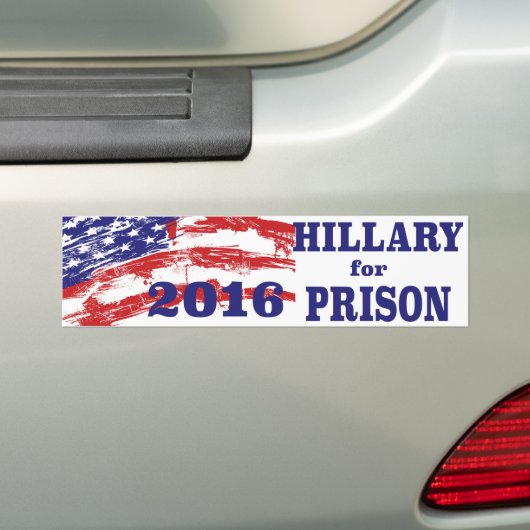 Hillary for Prison Bumpersticker (Op auto)