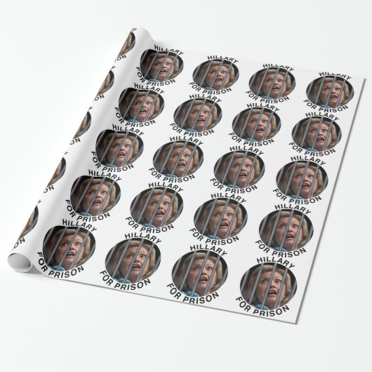 Hillary for Prison Cadeaupapier (Uitgerold)