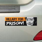 Hillary for Prison - Conservative - Bumpersticker (Op auto)