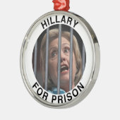 Hillary for Prison Metalen Ornament (Links)