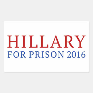 Hillary for Prison Rechthoekige Sticker