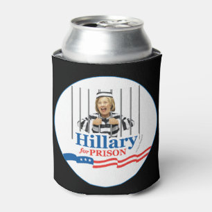 HILLARY FOR PRISON! Vergrendelen van de gevangene  Blikjeskoeler