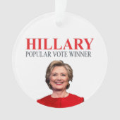 Hillary, gagnant du vote populaire ! (devant)