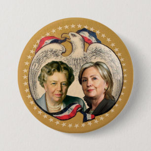Hillary & haar heroïne ronde button 7,6 cm