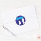 Hillary Hey Hebreeuws blauw/wit sticker (Envelop)