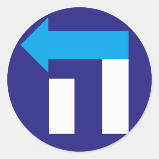 Hillary Hey Hillary Hébreu Bleu/Blanc autocollant