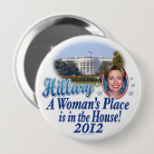 Hillary House 2012 Ronde Button 4,0 Cm (Voorkant /achterkant)