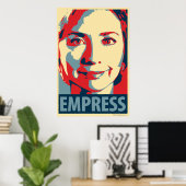 Hillary (impératrice) : Poster parodique d'Obama (Bureau à domicile)