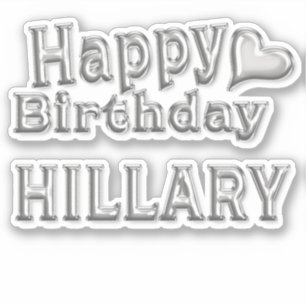 Hillary Joyeux Anniversaire autocollant Stickers