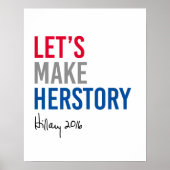 Hillary - Laten we Make Herverhaal maken — Poster (Voorkant)