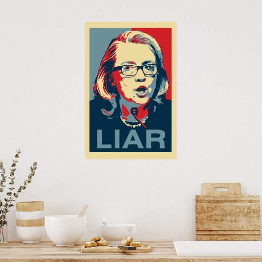 Hillary: LIAR-Poster Poster (Keuken)