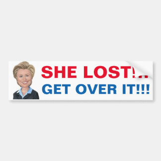 Hillary Lost om er over te praten Bumpersticker