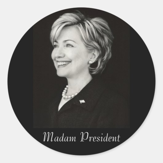 Hillary Madame le Président Sticker (Devant)