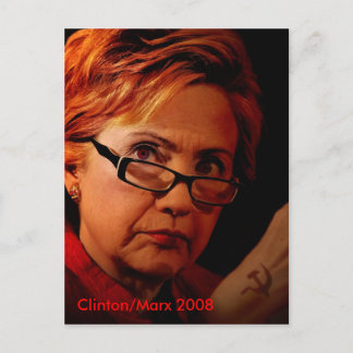 Hillary Marx Clinton Briefkaart