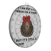 Hillary Poop Dartbord (Voorkant Links)