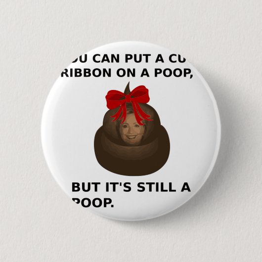 Hillary Poop Ronde Button 5,7 Cm (Voorkant)