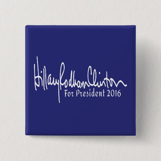 Hillary Rodham Clinton voor Button President 2016 (Voorkant)