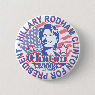 Hillary Rodham Clinton voor de Button van Presiden