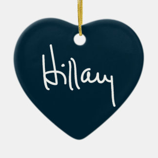 Hillary Signature keramische siernamen Keramisch Ornament
