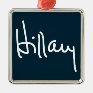 Hillary Signature Metalen Ornament