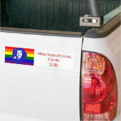 Hillary Support Love Bumpersticker (Op Truck)