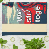 Hillary USA, we zijn sterker samen Theedoek (Gevouwen)