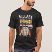 Hillary Voor Gevangenis Grappig Parodie Verkiezing T-shirt (Voorkant)