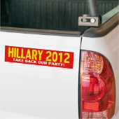 Hillary voor President 2012! Bumpersticker (Op Truck)